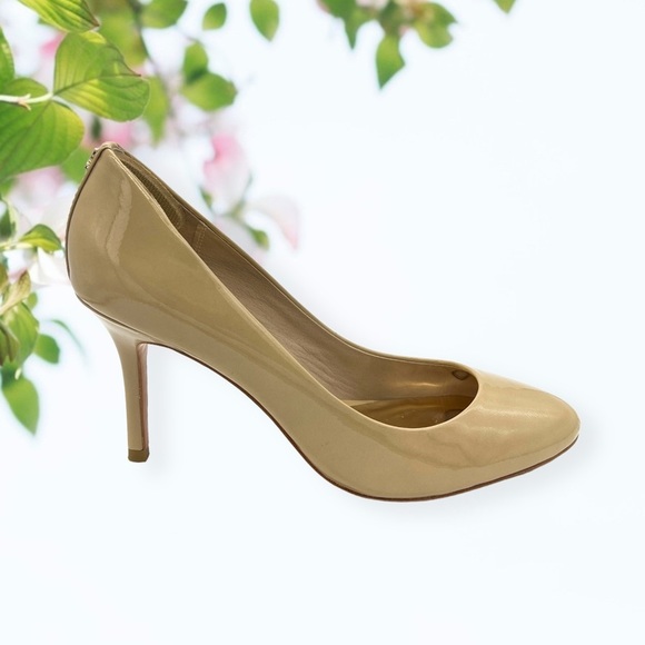 Coach Shoes - COACH Nude Patent Heels